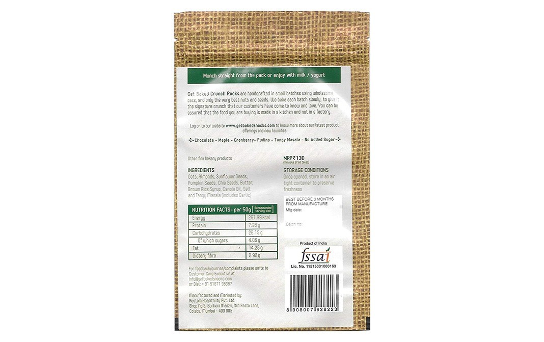 Get Baked Chocolate Crunch Rocks    Pack  100 grams